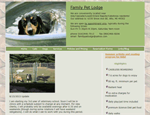 Tablet Screenshot of familypetlodge.com